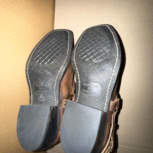 Frye Western/Moto Style Leather Mules Womens US size 8 - Picture 4 of 5